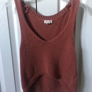 Sweater tank top